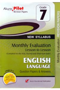 Akura Pilot Grade 7 Monthly Evaluation English Language