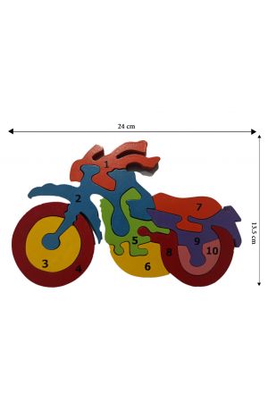 motorcycle-puzzle - 10 pieces