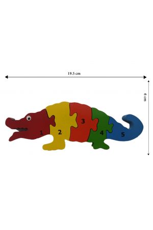 Crocodile-puzzle - 05 pieces