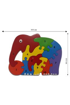 Elephant-puzzle - 10 pieces