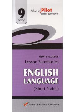 Akura Pilot - Grade 9 - English Language - Short Notes