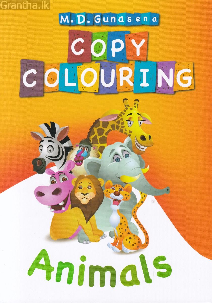 Copy Colouring - Animals