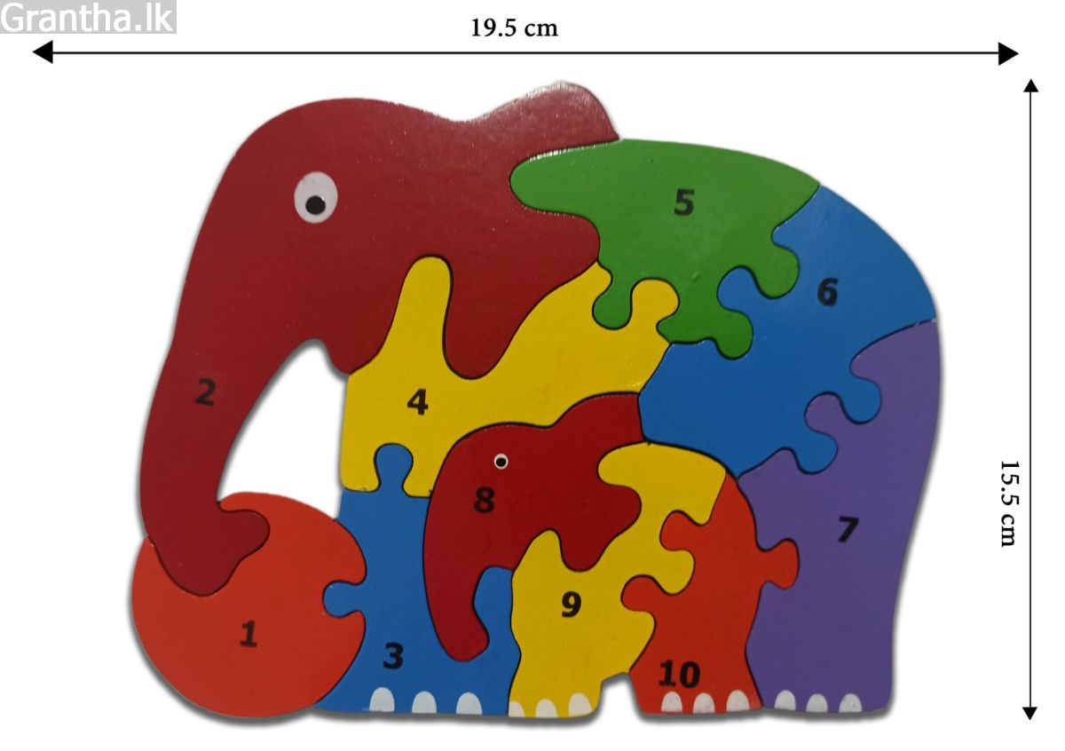 Elephant-puzzle - 10 pieces