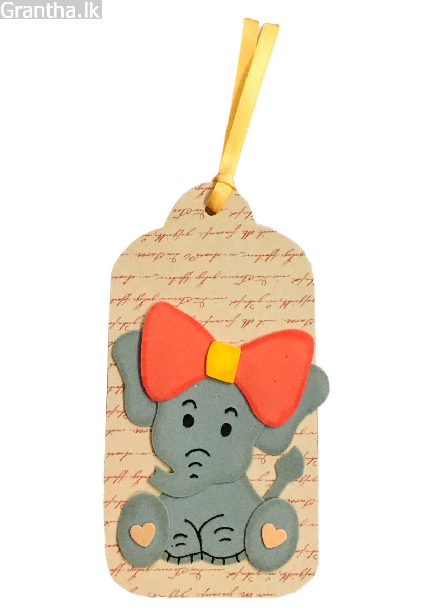 Bookmark (Elephant with Bow)