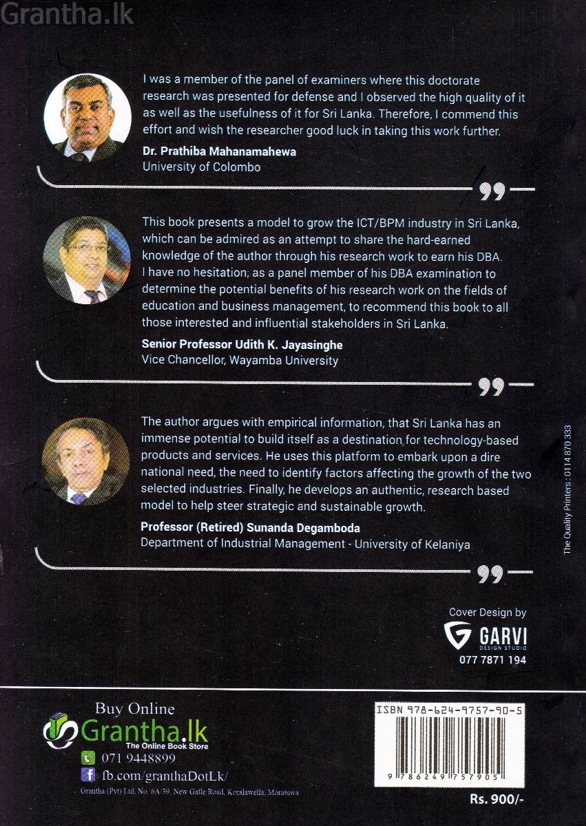 A GROWTH MODEL FOR SRI LANKA'S ICT /BPM INDUSTRY
