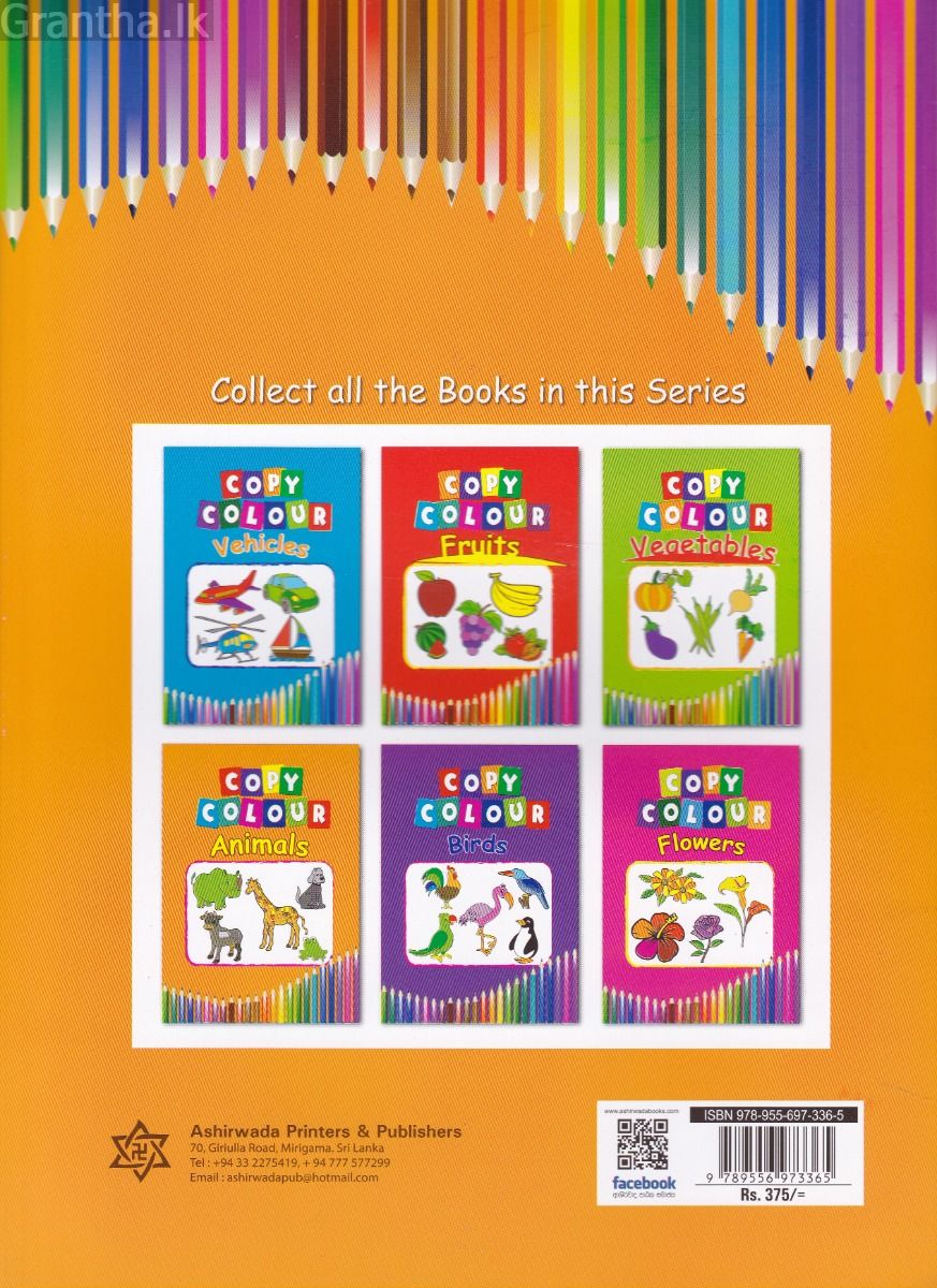 Copy Colour - Animals - Ashirwada Publishers