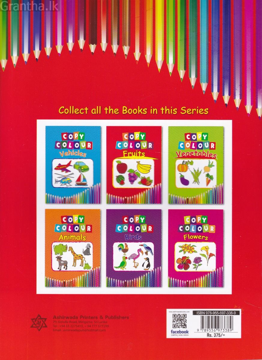 Copy Colour - Fruits - Ashirwada Publishers
