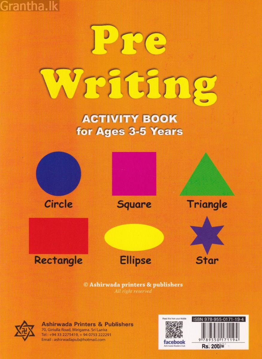 Pre Writing - Activity Book - Ashirwada Publishers