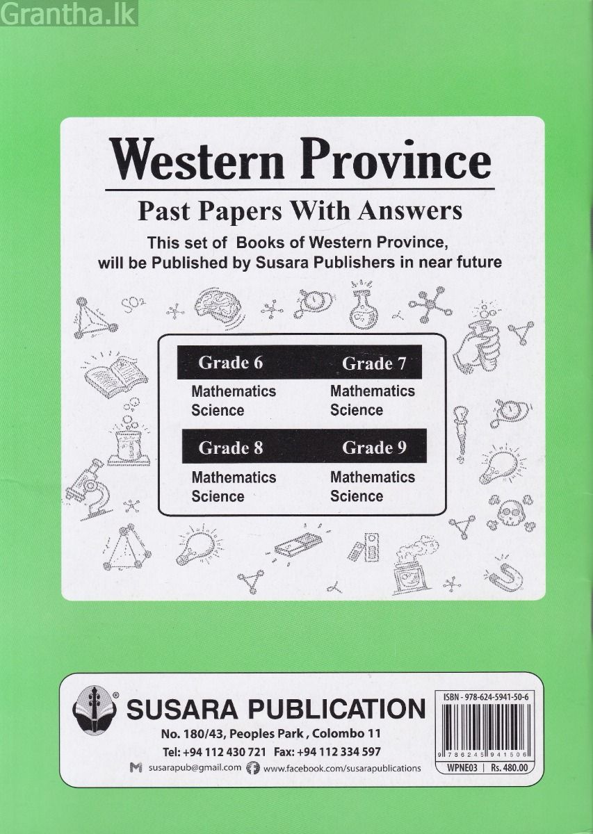 Western Province Past Papers With Answers - Science Grade 6 - Susara