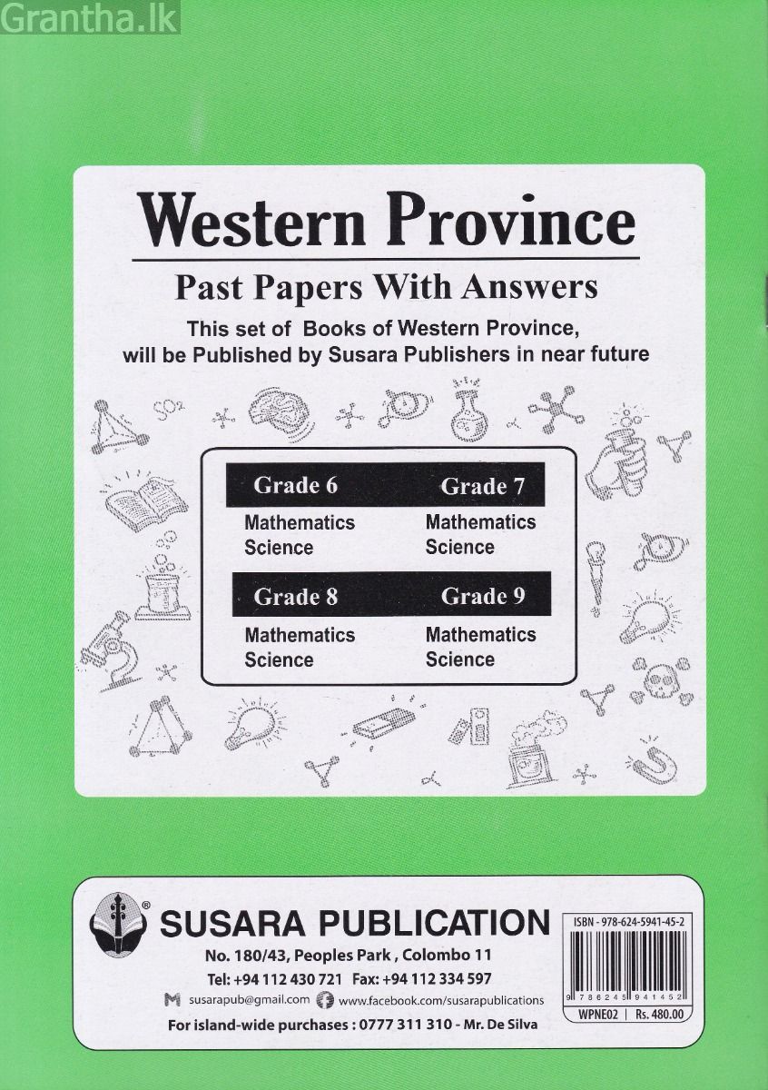 Western Province Past Papers With Answers - Science Grade 8 - Susara