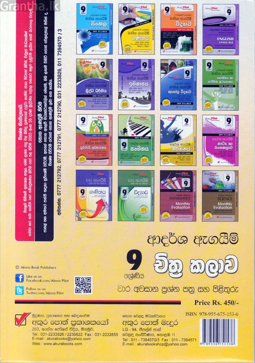 Akura Pilot - 9 ශ්‍රේණිය - ආදර්ශ ඇගයීම් - චිත්‍ර කලාව