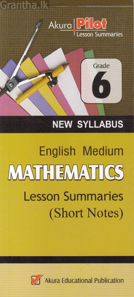 Akura Pilot - Grade 6 - Mathematics - Short Notes