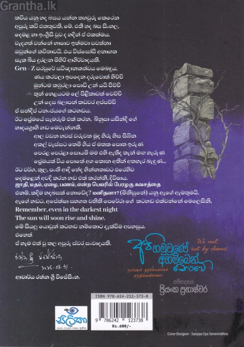 අපි හමුවුණේ අහම්බෙන් නොවේ