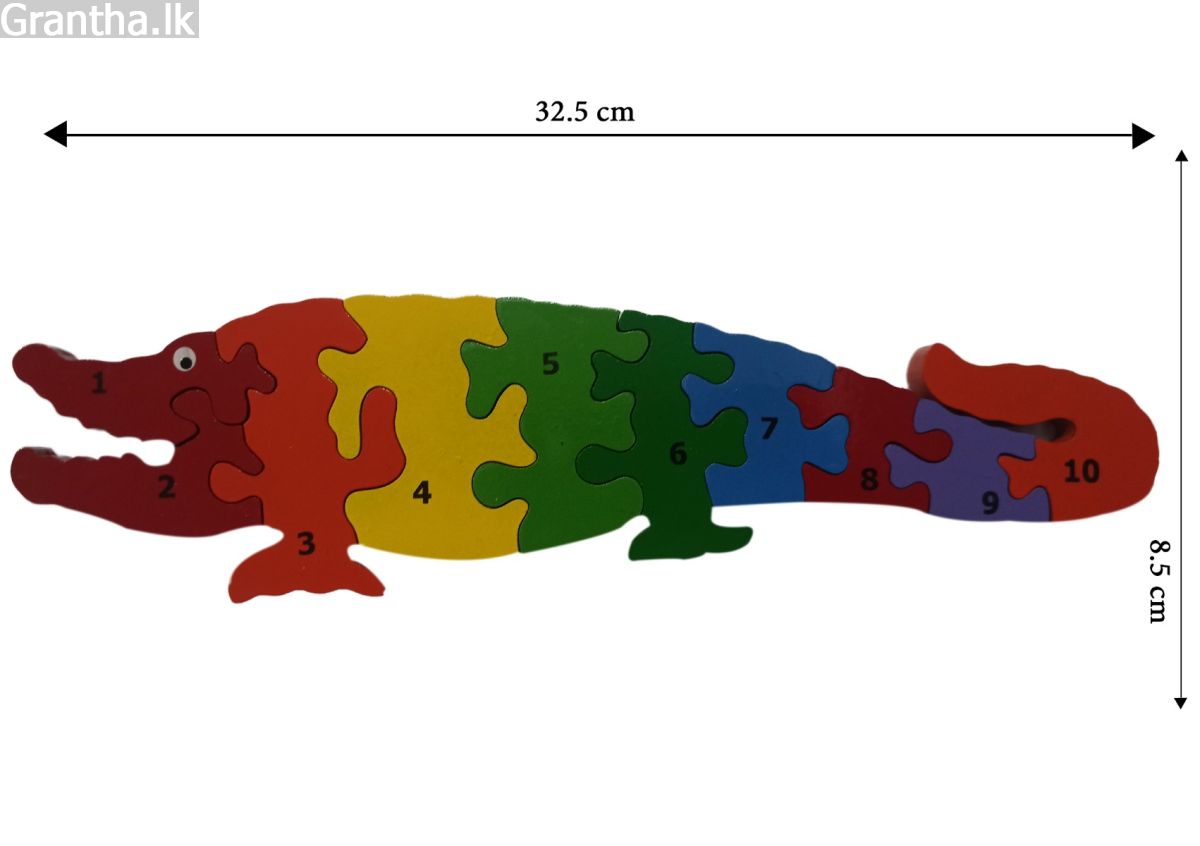 Crocodile-puzzle - 10 pieces