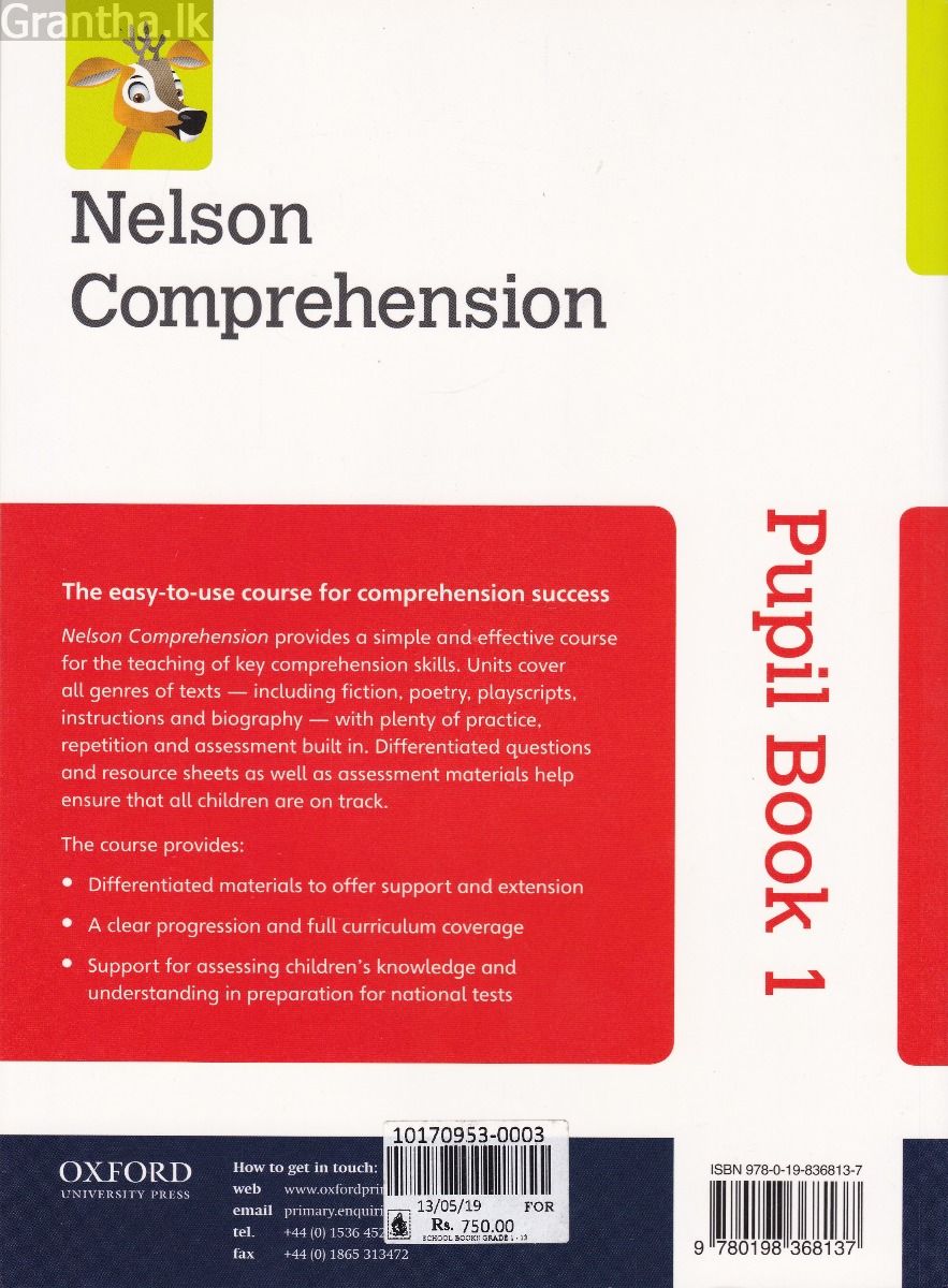 Nelson Comprehension Pupil Book 1