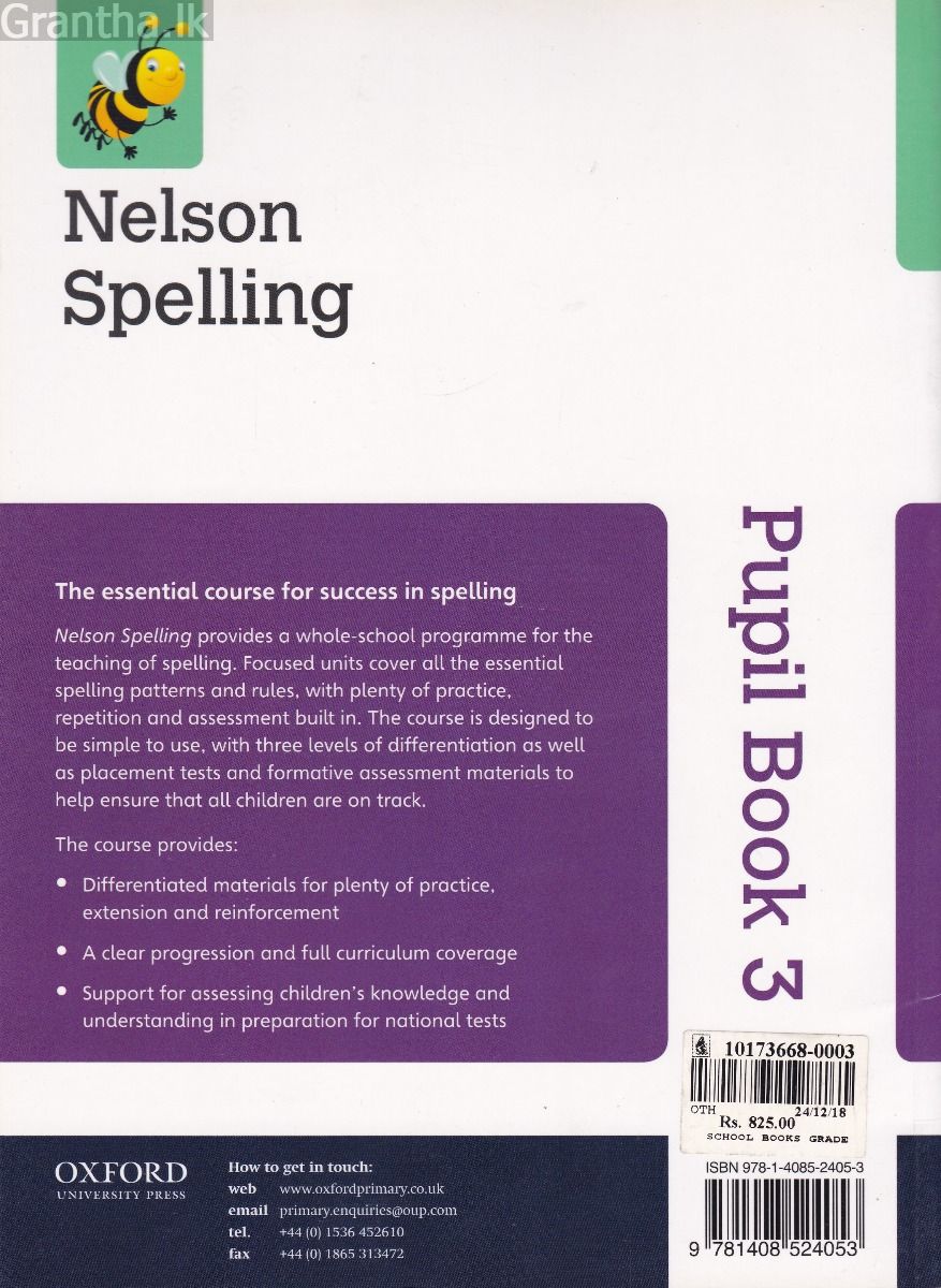 Nelson Spelling  Pupil Book 3