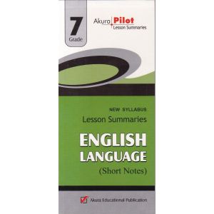 Akura Pilot - Grade 7 - English Language - Short Notes