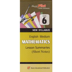 Akura Pilot - Grade 6 - Mathematics - Short Notes