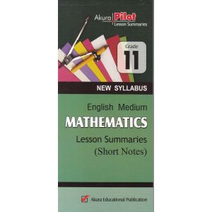 Akura Pilot - Grade 11 - Mathematics - Short Notes