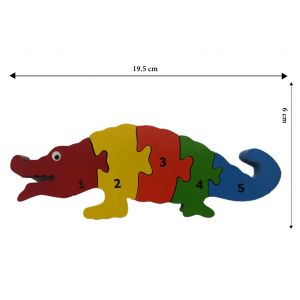 Crocodile-puzzle - 05 pieces